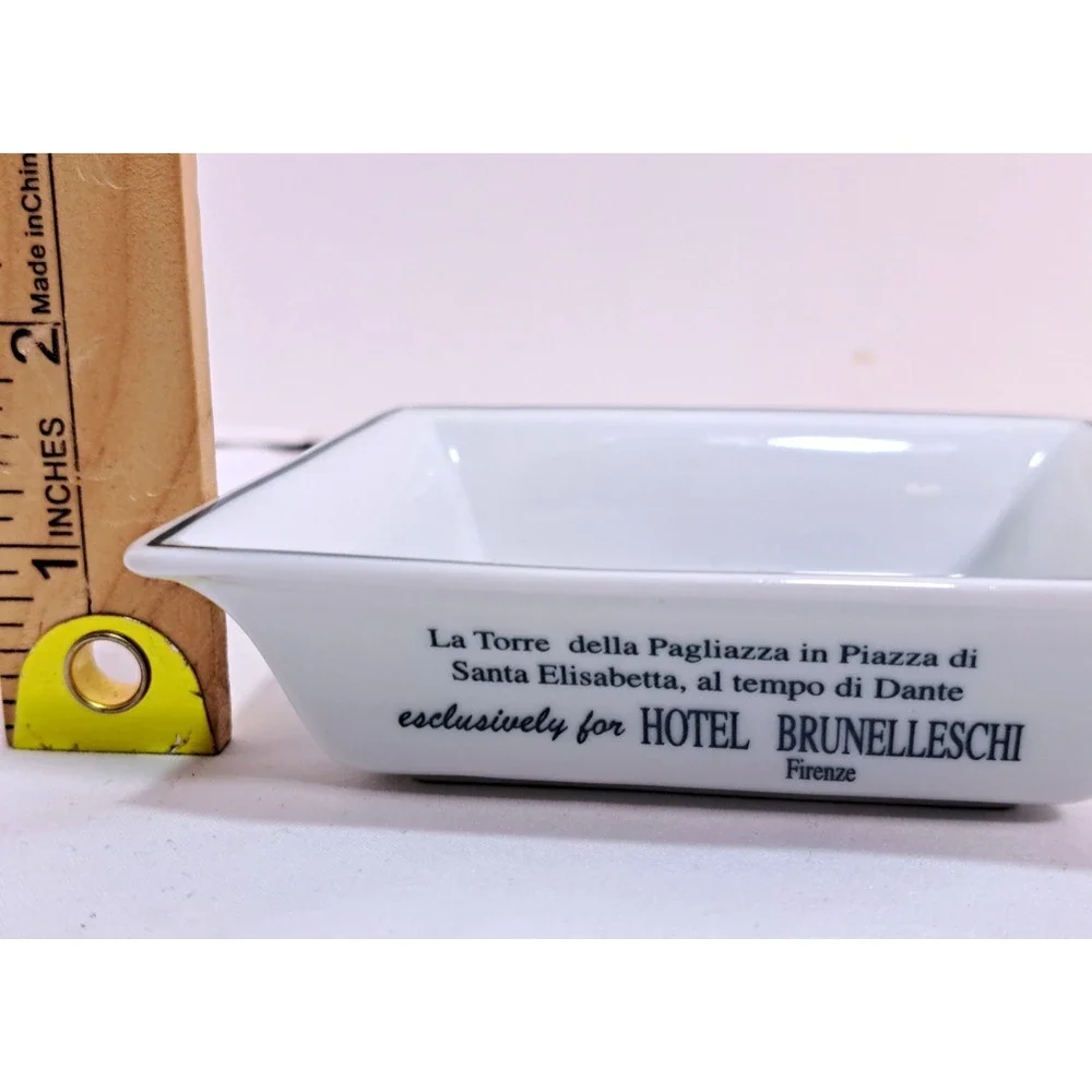 Hotel Brunelleschi Firenze Porcellana Vera Trinket Dish‎ Italy Torre Pagliazza